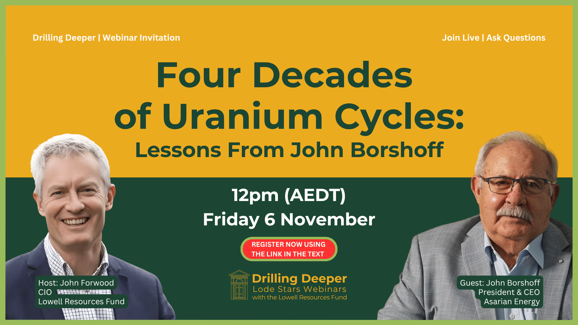 Four Decades of Uranium Cycles: Lessons From John Borshoff