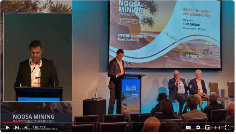 John Forwood keynote panel opening the 2024 Noosa Mining and Investment Conference